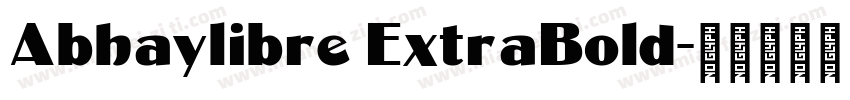 Abhaylibre ExtraBold字体转换